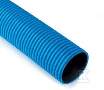Rura karbowana w odcinkach średnica 110mm QRK 110 NIEBIESKA 450N