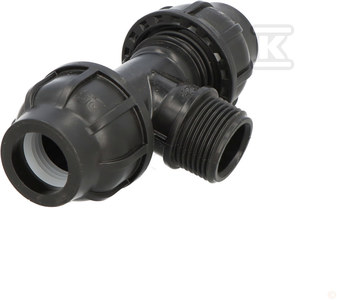 Trójnik zaciskowy PP 90st. 25x1