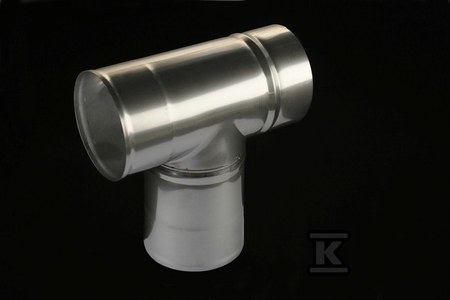 Trójnik kominowy DN 113, 90st do kotłów z otwartą komora spalania