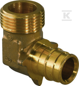 Uponor QE kolano z gwintem zewn. PL 20-G1/2
