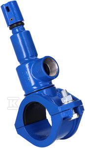 Nawiertka przyłączeniowa NP.-1 DN 90/32 do rur PVC/PE, o ściance do 11 mm, żeliwo szare GJL