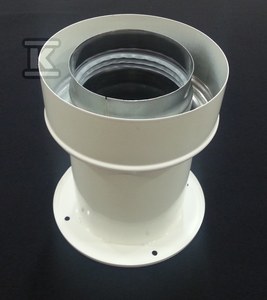 Adapter prosty biały do kotła IMMERGAS DN 80/125 powietrzno-spalinowy do kotłów kondensacyjnych