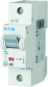 Wyłącznik nadprądowy 1-biegunowy PLHT-D80