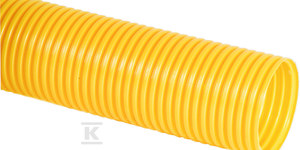 Kaczmarek Rura drenarska PVC DN/OD 100x91, zwój 50m, SN4, typ UP (bez otworów perforacyjnych), falista, kolor żółty
