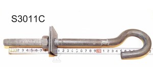 Śruba hakowa M16 L200 ocynk ogniowy