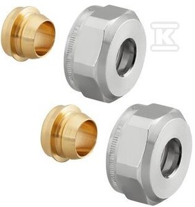 Złączki zaciskowe OFIX CEP do CU 15mmX3/4(kpl=2szt), uszczelki miękkie