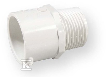 Nibco Złączka z gwintem wkrętna KW/GZ PVC-U 1/2