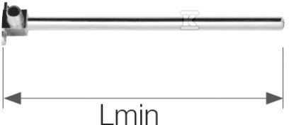 Kolano mosiężne z rurą Cu O15 Push - 18x2.5 L = 210 mm