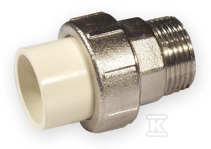 Nibco Śrubunek plastyk - metal wkrętny KW/GZ PVC-C 1/2