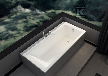 Onnline Wanna prostokątna 160x70x40,5 cm z nogami w komplecie
