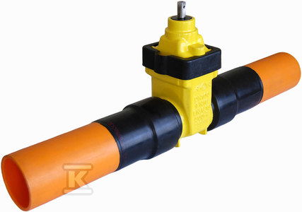 Zasuwa kl.PE DN50/63 GAz CC PE100 NBR TA ST, bez kółka