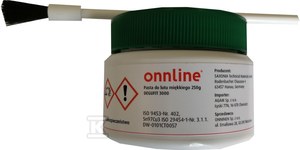 Pasta topnik do lutowania z cyną + pędzel 250g ONNLINE
