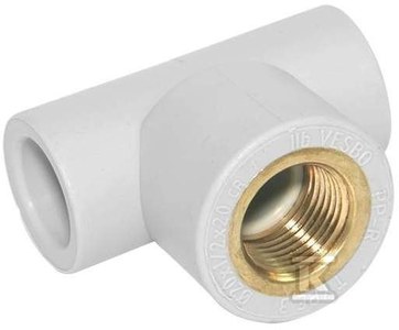 Trójnik PP z GW mosiężnym 20/1/2