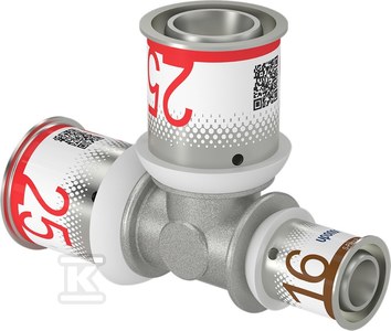 Uponor S-Press PLUS trójnik redukcyjny 25-25-16
