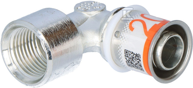 Uponor S-Press PLUS kolano z gwintem wewn. 20-Rp1/2