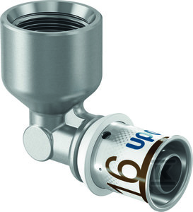 Uponor S-Press PLUS kolano z gwintem wewn. 16-Rp1/2