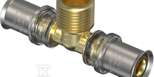 Wavin Trójnik gwint zewnętrzny Tigris M5 fi 16x1/2