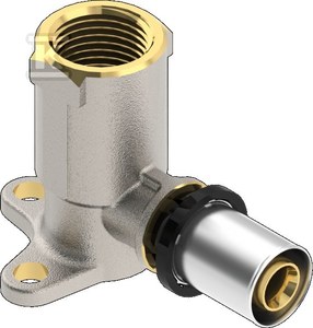 Kolano do montażu na ścianie PURMO CLEVERFIT średnie (52 mm) GW 20x1/2
