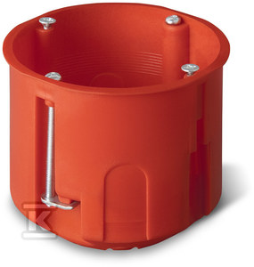 Onnline Puszka podtynkowa PK-60F GK głęboka, czerwona, IP 20
