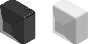 Baks Nakładka ochronna profilu aluminiowego NOPAL40x40SR srebrna RAL9006