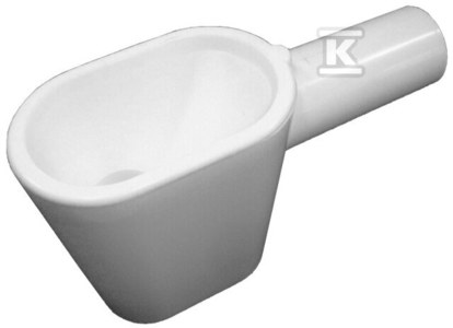 Lejek DN32 do odprowadzenia skroplin, z zasyfonowaniem i kulką zapachową