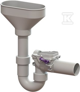 Zawór zwrotny Staufix Siphon DN50 do przelewu bezpieczeństwa