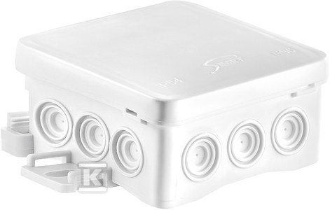 Simet Puszka instalacyjna naścienna NS5 FASTBOxHOOK, 75x75x40mm, biały