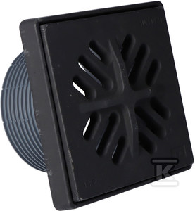 HL Nasada żeliwna do wpustów serii HL3100TK-HL5100TK kompletna fi146mm o wymiarze 190x190mm z ramą i rusztem żeliwo w kl.B125 (12,5t)