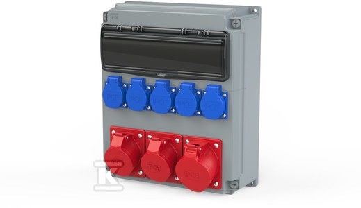 PCE Rozdzielnica stacjonarna OPOLE 32/5*B 2*16*B 5GS*4B FI63 IP54 909110004W 909110004W