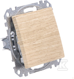 Przycisk 1-biegunowy, brzoza SEDNA ELEMENTS