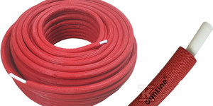 Onnline Rura PERT/AL/PERT 16mm x 2.0mm w otulinie/izolacji termicznej 9mm CZERWONA