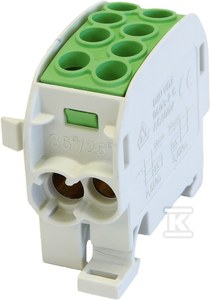 Simet Blok rozdzielczy - odgałęźny Al/Cu SCB 35 (80210) SIMBLOCK zielony 81502005 81502005