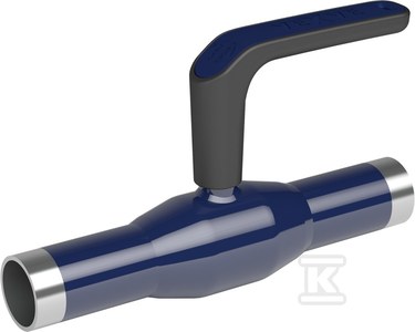 Zawór kulowy VEXVE X do wody do 200C, DN40 PN40 do wspawania, przelot zredukowany