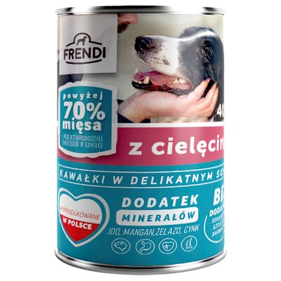 Frendi Mokra Karma Dla Dorosłych Psów Z Kawałkami Cielęciny W Sosie 400 g