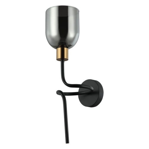 Servio kinkiet 1-punktowy czarny/dymiony WL-66892-1A-BK-SG
