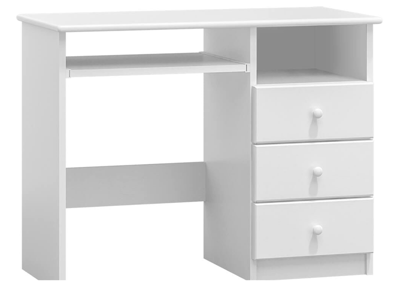 Biurko sosnowe ERNEST głębokość 48cm białe