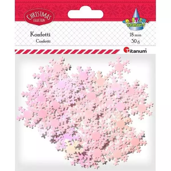 Titanum Konfetti płatki śniegu 18mm 30g 440759