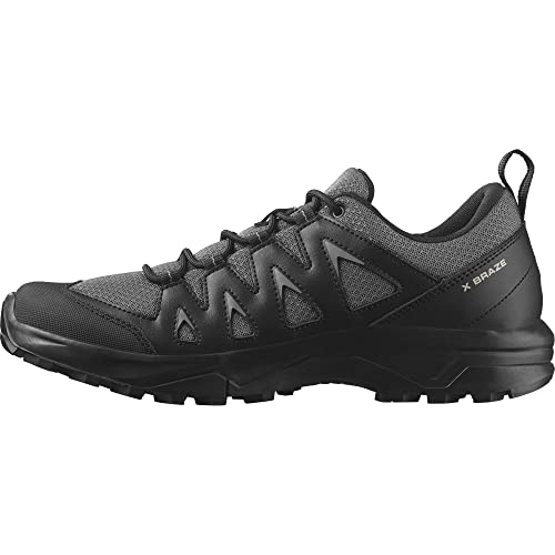 Salomon Męskie buty trekkingowe X BRAZE, pewter/czarne/szare (Feather Gray), 41 1/3 EU, Pewter Black Feather Gray, 41 1/3 EU
