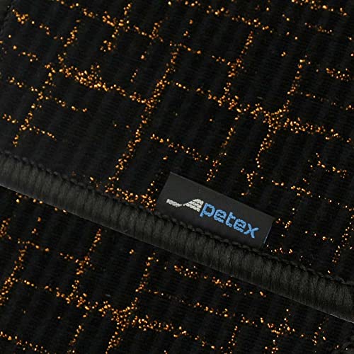 PETEX Nowoczesny dywanik samochodowy Premium dopasowany tył złoty 1-częściowy