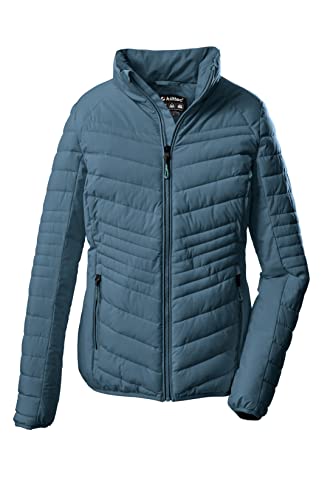 Killtec Damska kurtka pikowana/kurtka o wyglądzie puchu ze stójką KOW 60 WMN QLTD JCKT, burzowa niebieska, 48, 38640-000