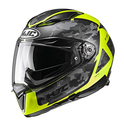 HJC pełny kask motocyklowy F70 Katra MC3HSF czarno żółty XXL