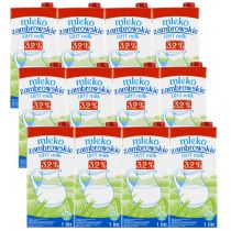 Mlekpol Mleko zambrowskie UHT 3,2% zestaw 12 x 1 l