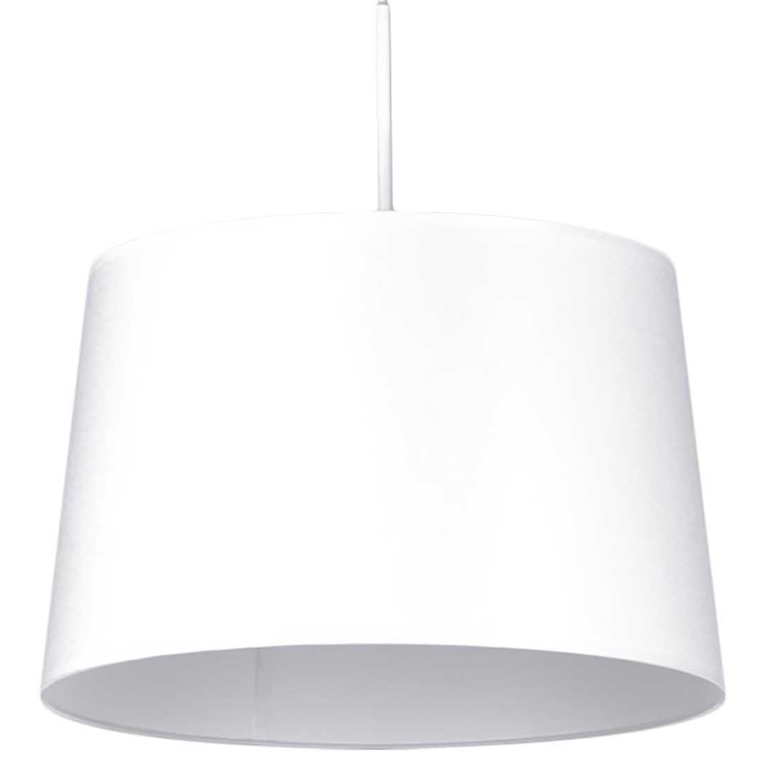 Wisząca lampa Remi K-4360 z abażurem do pokoju biała