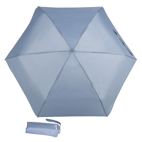 Parasol manualny składany z pokrowcem Blue Drop, niebieski