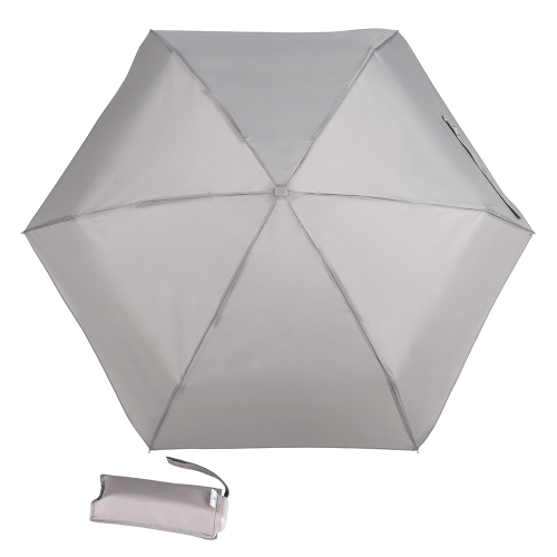 Parasol manualny składany z pokrowcem Blue Drop, szary