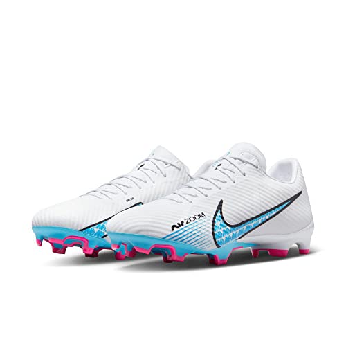 Nike Zoom Vapor 15 Academy Fg/Mg męskie buty piłkarskie, White Baltic Blue Hot Punch Co, 45 EU