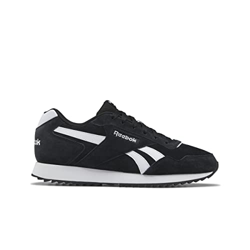 Reebok Męskie trampki Glide Ripple, Core Black/Obuwie Białe/Core Black, 9 UK, Core czarne obuwie białe rdzeń czarne, 43 EU