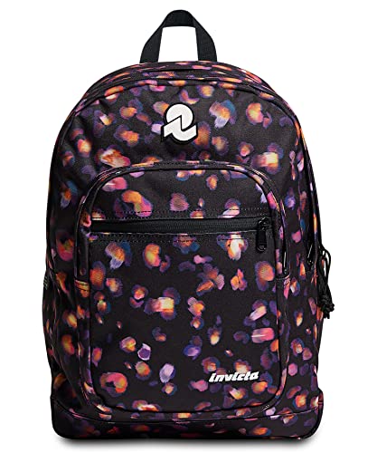 Invicta Plecak Jelek, 38 Lt, Kieszeni Drzwi Pc, Wielobarwny, Podwójna Przedział, Szkoła i Wypoczynek, Water Resistant, Kieszeni Drzwi, Wielobarwny, Wielokolorowy, Taglia unica, Plecak Jelek