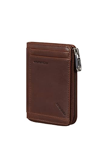 Samsonite Veggy SLG - portfel, 10,8 cm, brązowy (Dark Brown), brązowy (dark brown), koszulki na karty kredytowe męskie
