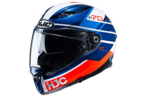 HJC pełny kask motocyklowy F70 Tino MC21 niebieski czerwony XS